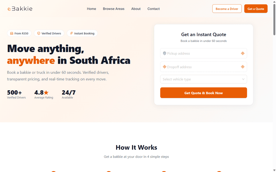 eBakkie homepage